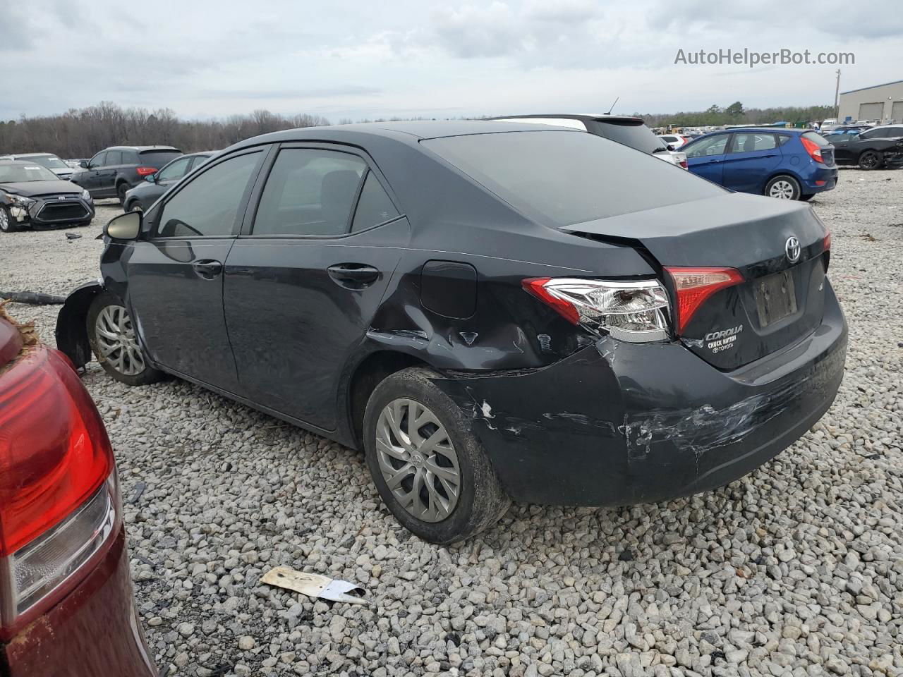 2019 Toyota Corolla L Black vin: 2T1BURHE3KC195098