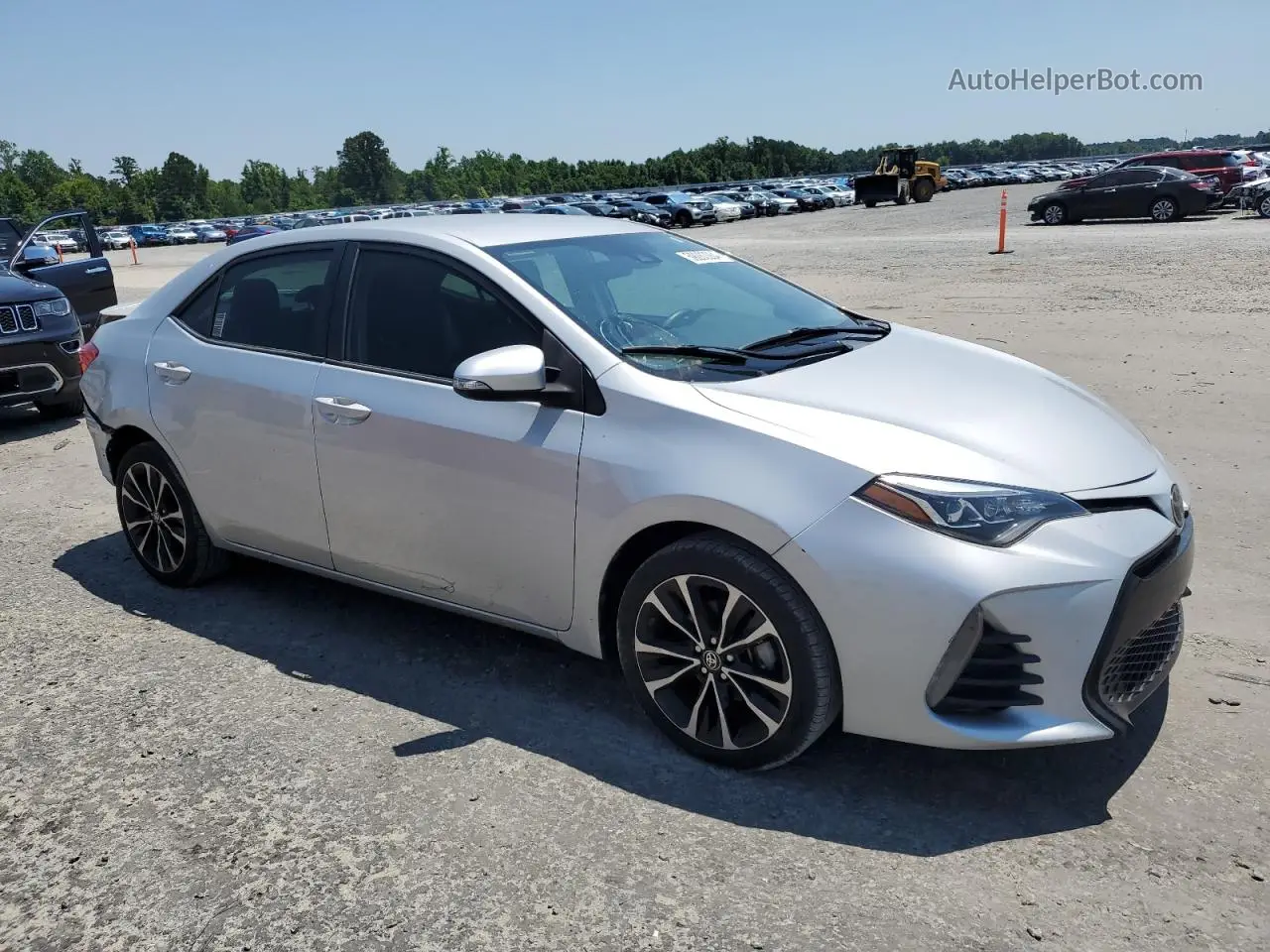 2019 Toyota Corolla L Silver vin: 2T1BURHE3KC203040