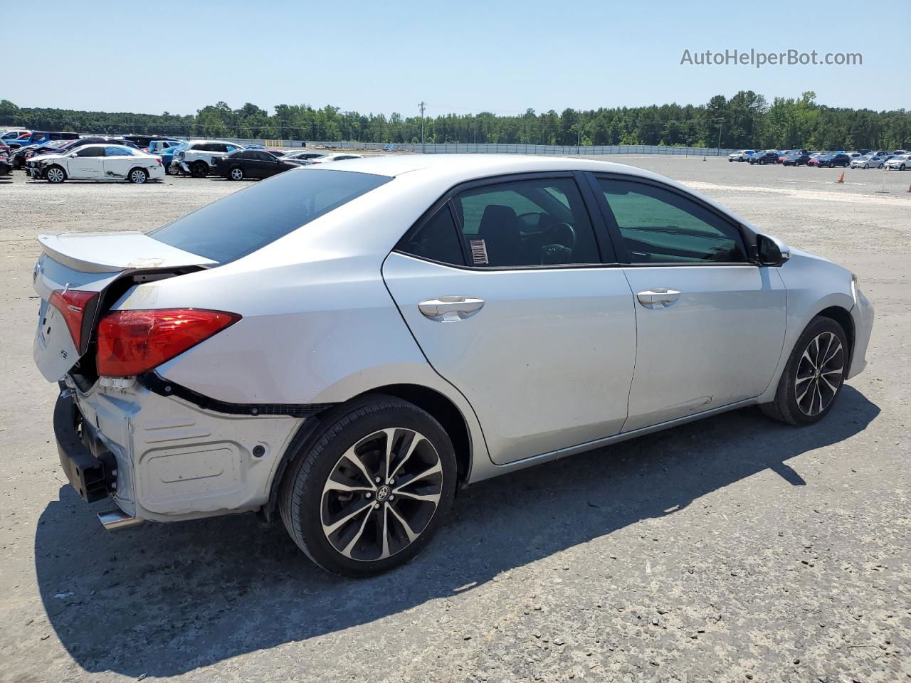 2019 Toyota Corolla L Серебряный vin: 2T1BURHE3KC203040