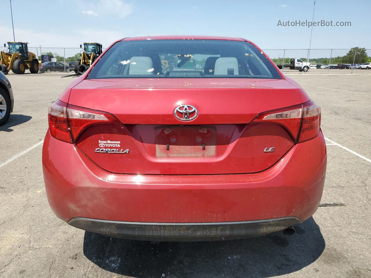 2019 Toyota Corolla L Red vin: 2T1BURHE3KC206195