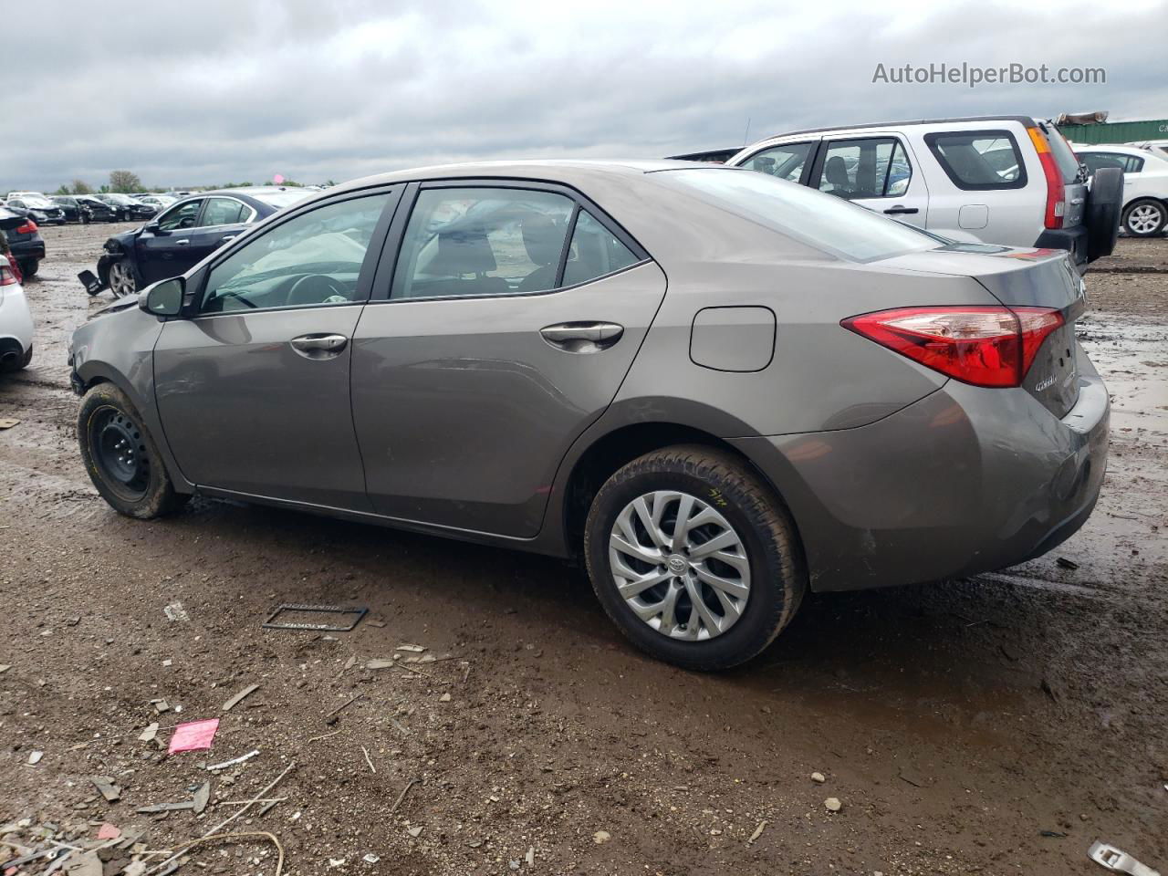 2019 Toyota Corolla L Gray vin: 2T1BURHE3KC206584