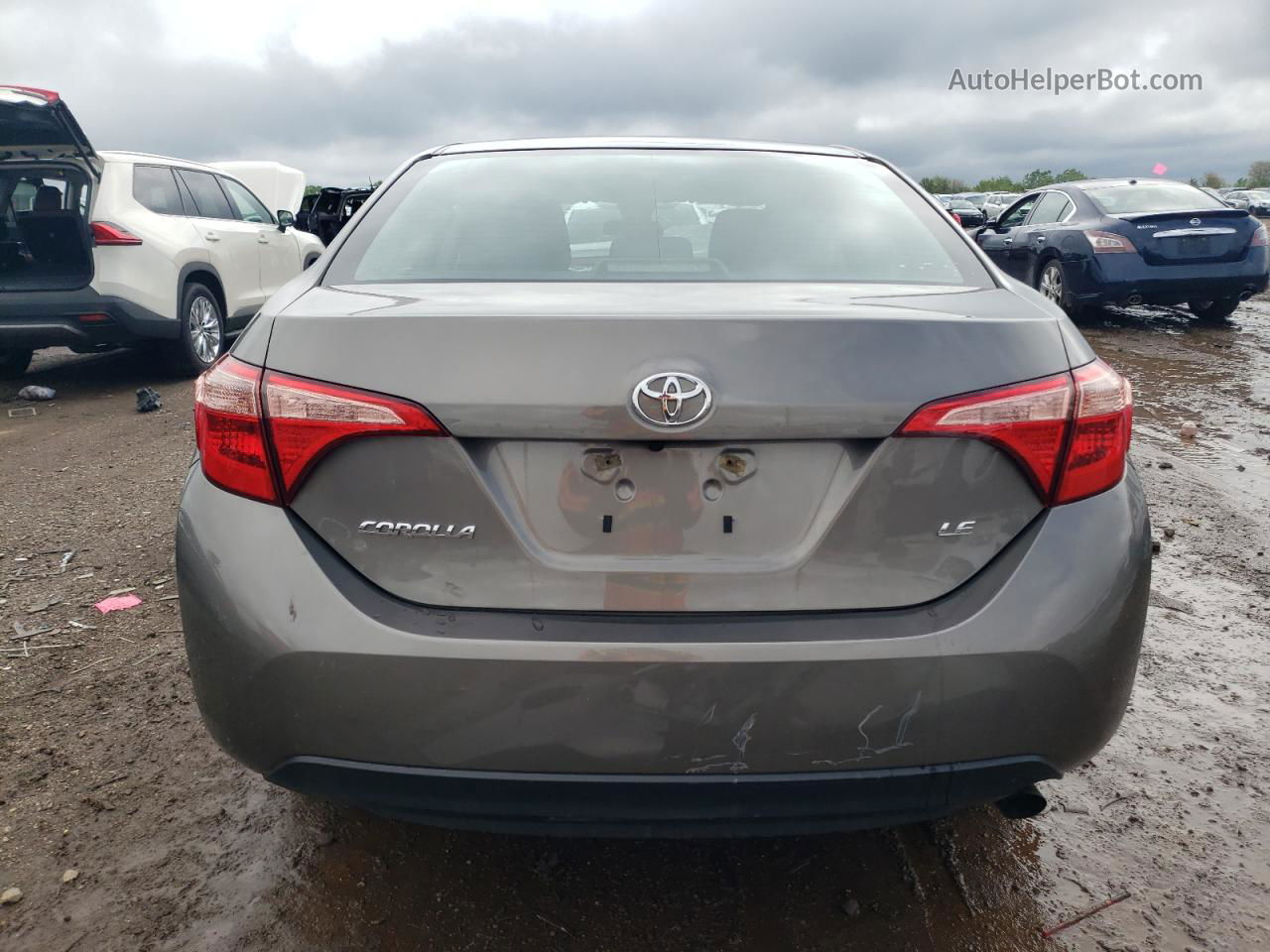 2019 Toyota Corolla L Gray vin: 2T1BURHE3KC206584