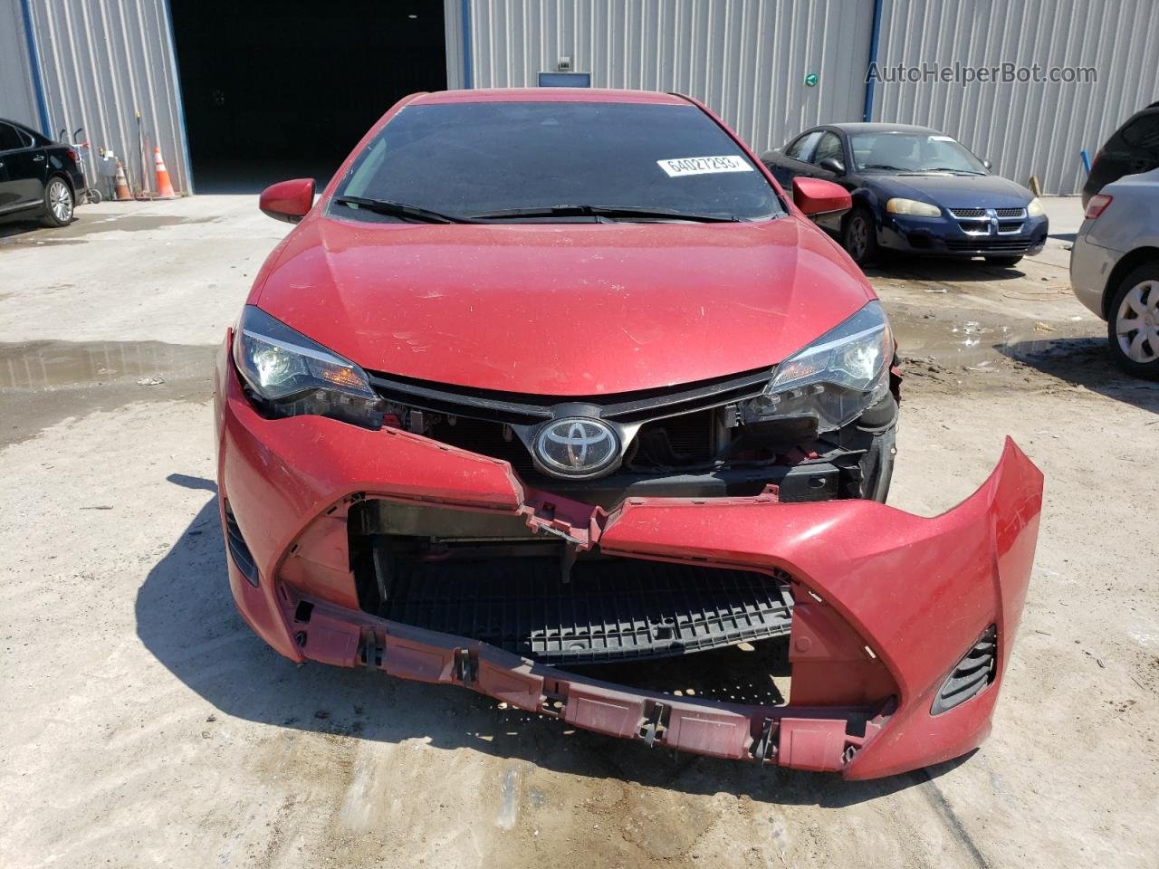 2019 Toyota Corolla L Красный vin: 2T1BURHE3KC233574