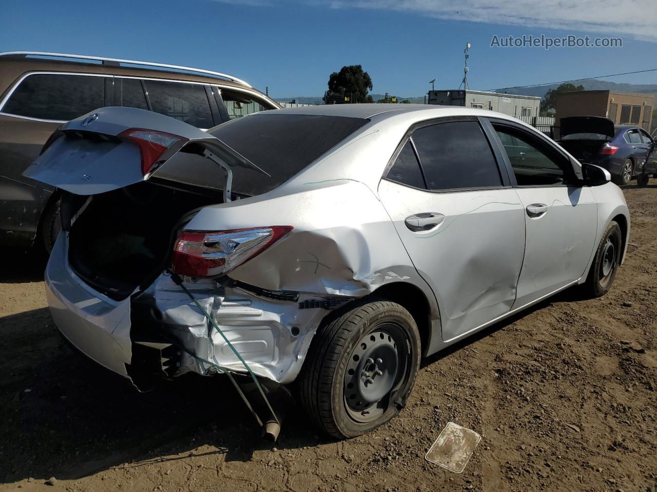 2019 Toyota Corolla L Silver vin: 2T1BURHE3KC239813