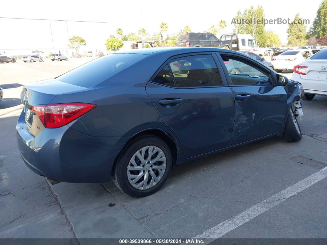 2019 Toyota Corolla Le Dark Blue vin: 2T1BURHE3KC247166