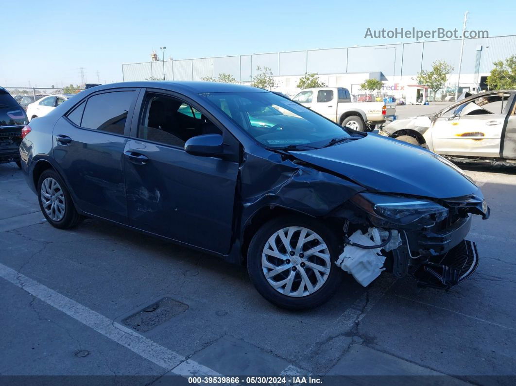 2019 Toyota Corolla Le Dark Blue vin: 2T1BURHE3KC247166