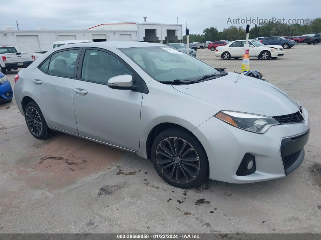 2014 Toyota Corolla S Plus Silver vin: 2T1BURHE4EC014305