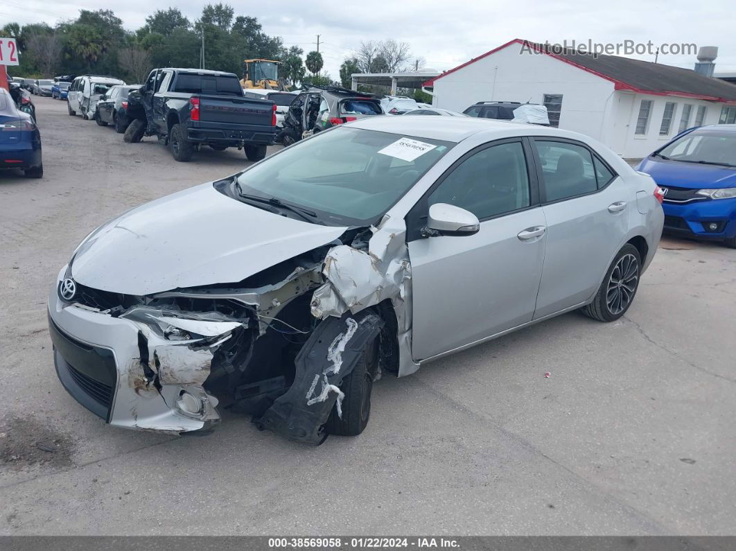 2014 Toyota Corolla S Plus Silver vin: 2T1BURHE4EC014305