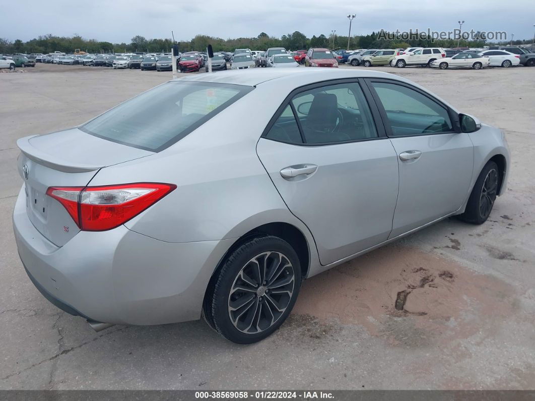 2014 Toyota Corolla S Plus Silver vin: 2T1BURHE4EC014305