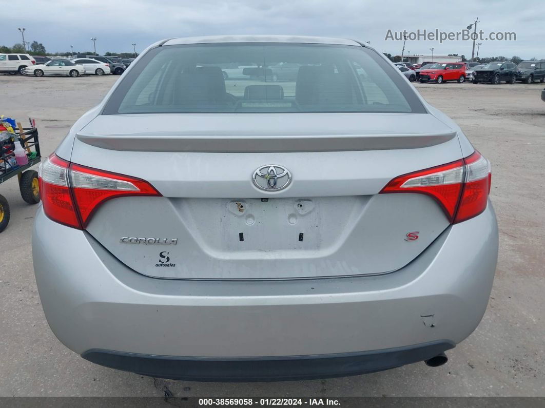 2014 Toyota Corolla S Plus Silver vin: 2T1BURHE4EC014305