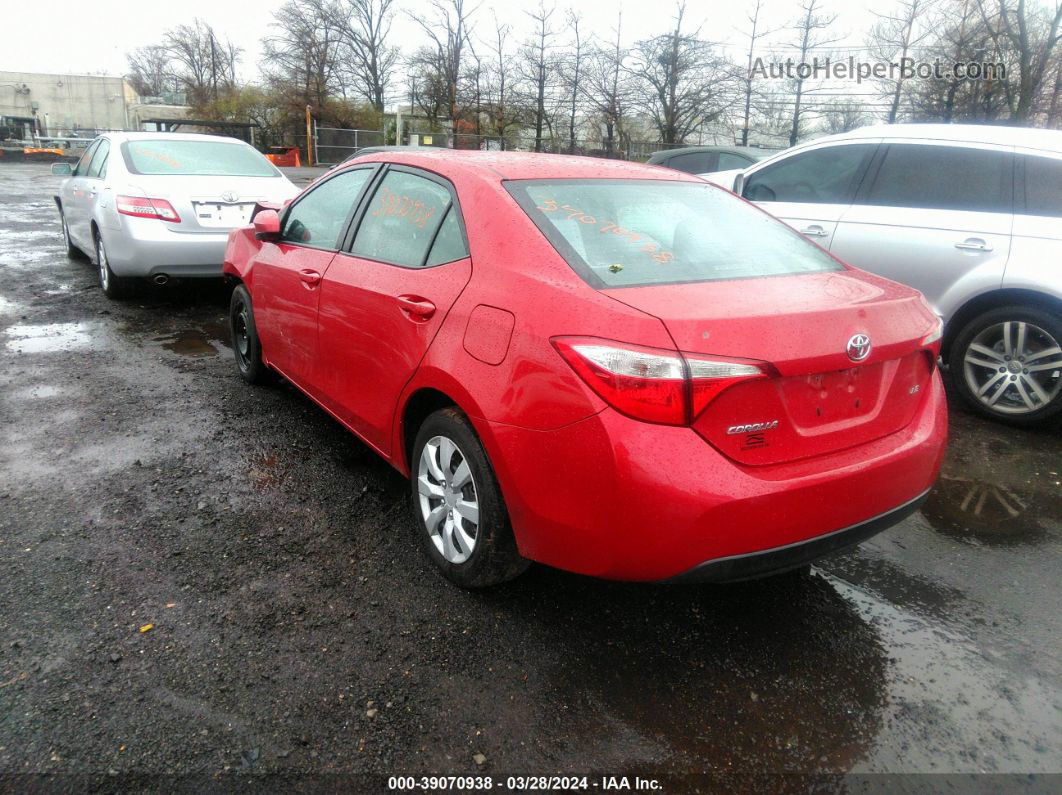 2014 Toyota Corolla L/le/le Pls/prm/s/s Pls Red vin: 2T1BURHE4EC015793