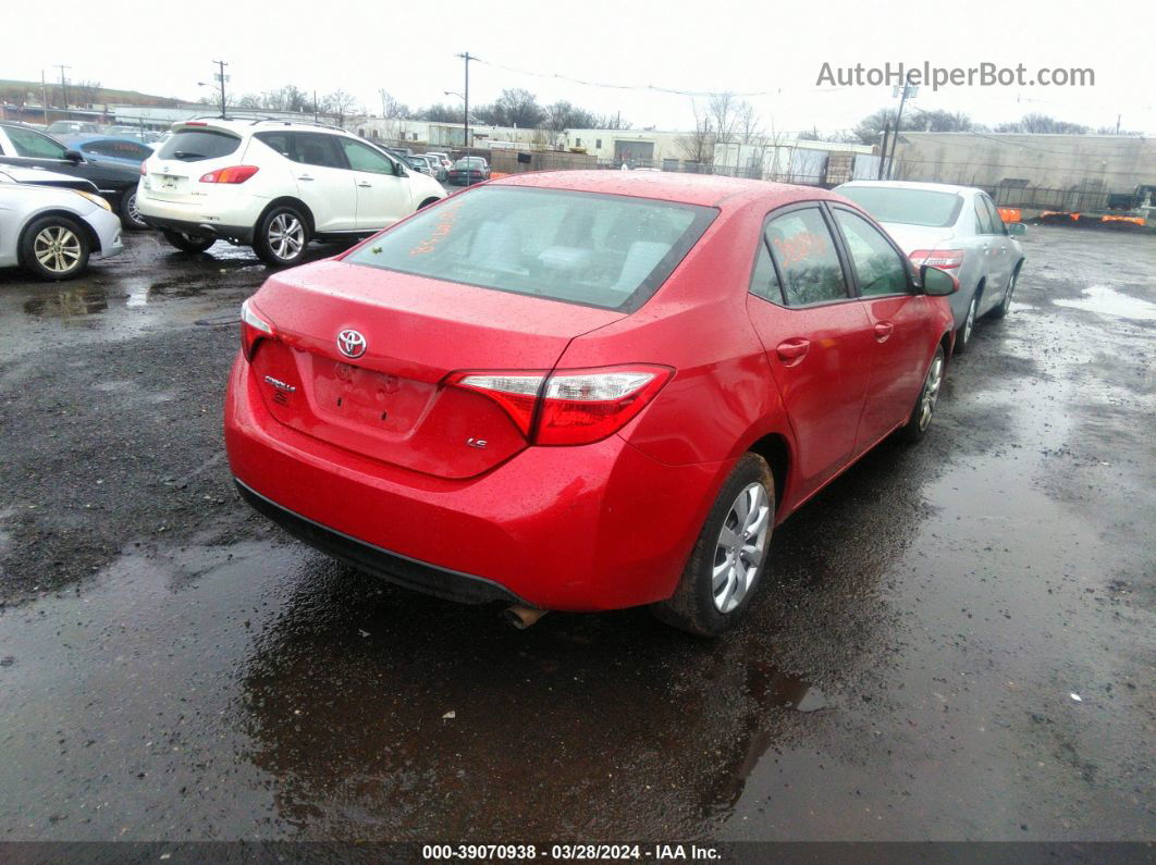 2014 Toyota Corolla L/le/le Pls/prm/s/s Pls Красный vin: 2T1BURHE4EC015793