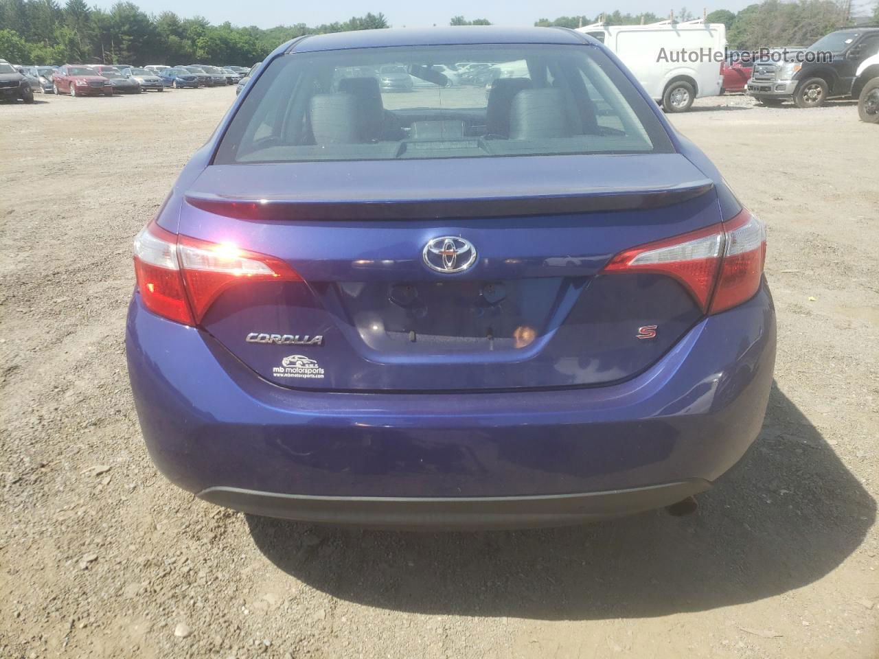 2014 Toyota Corolla L Blue vin: 2T1BURHE4EC044419