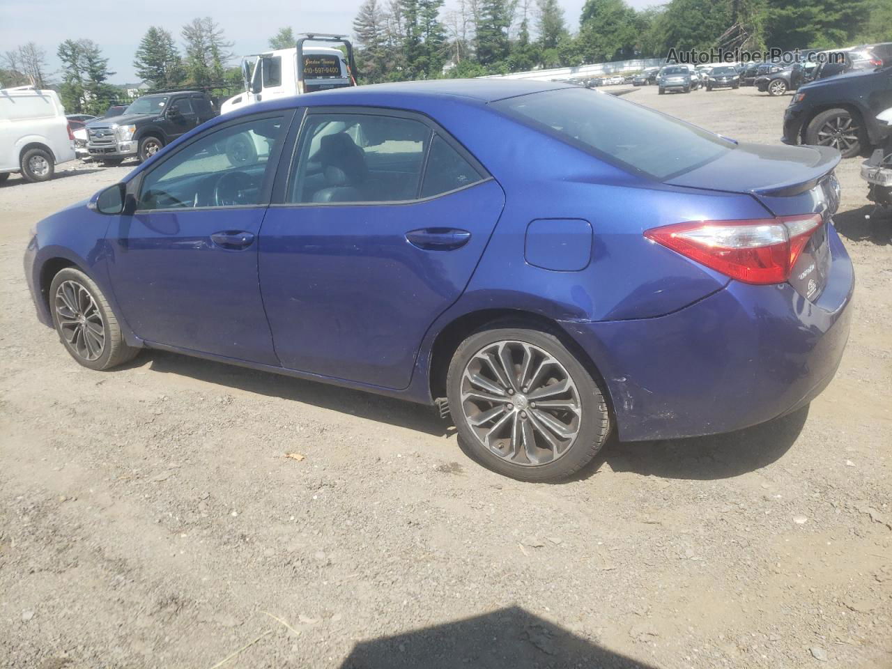 2014 Toyota Corolla L Синий vin: 2T1BURHE4EC044419