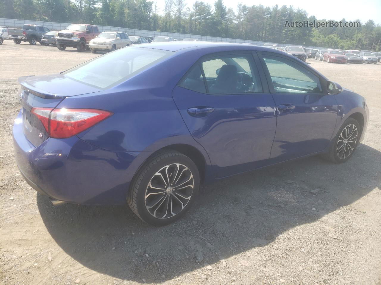 2014 Toyota Corolla L Blue vin: 2T1BURHE4EC044419