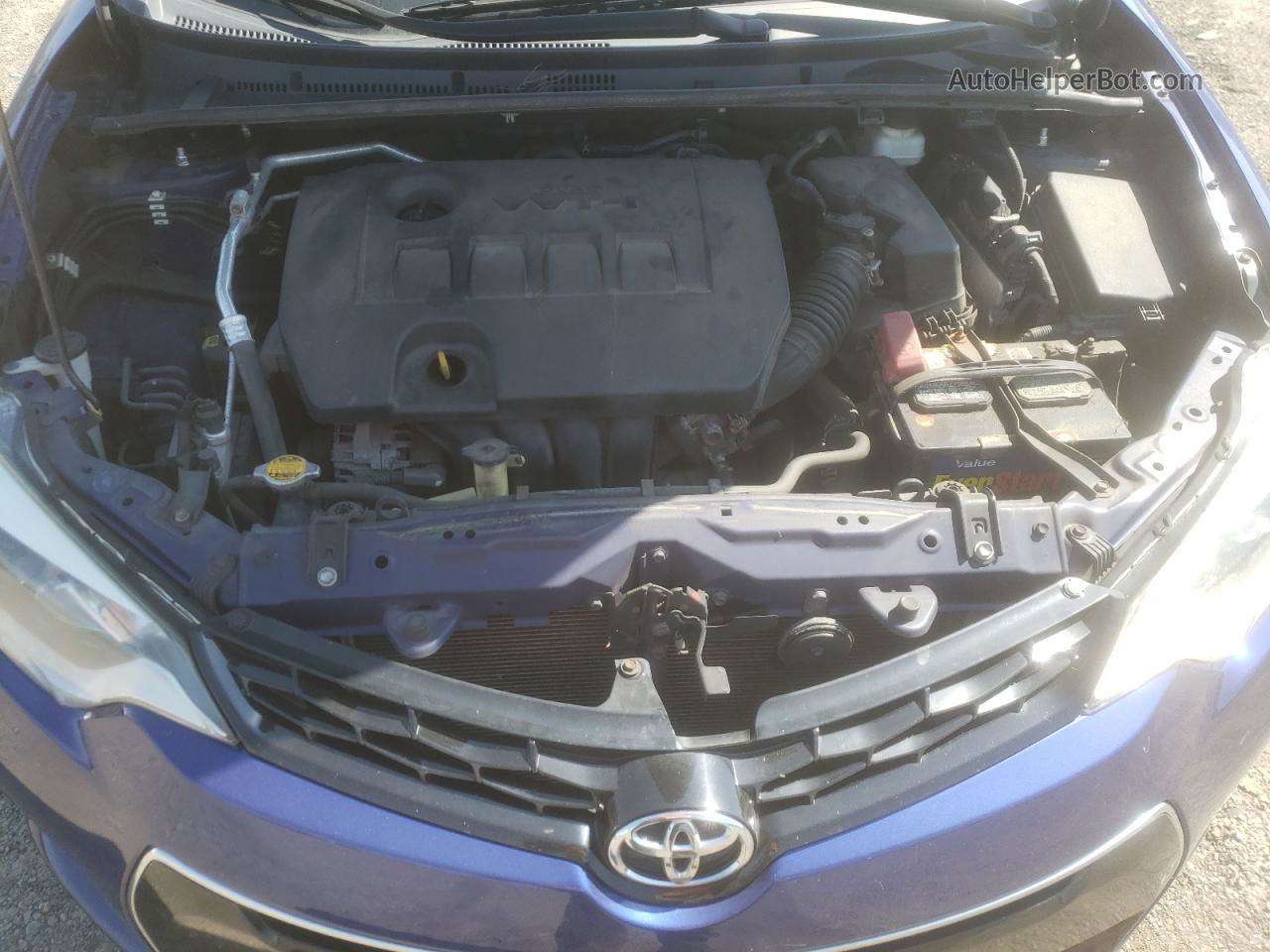 2014 Toyota Corolla L Blue vin: 2T1BURHE4EC044419