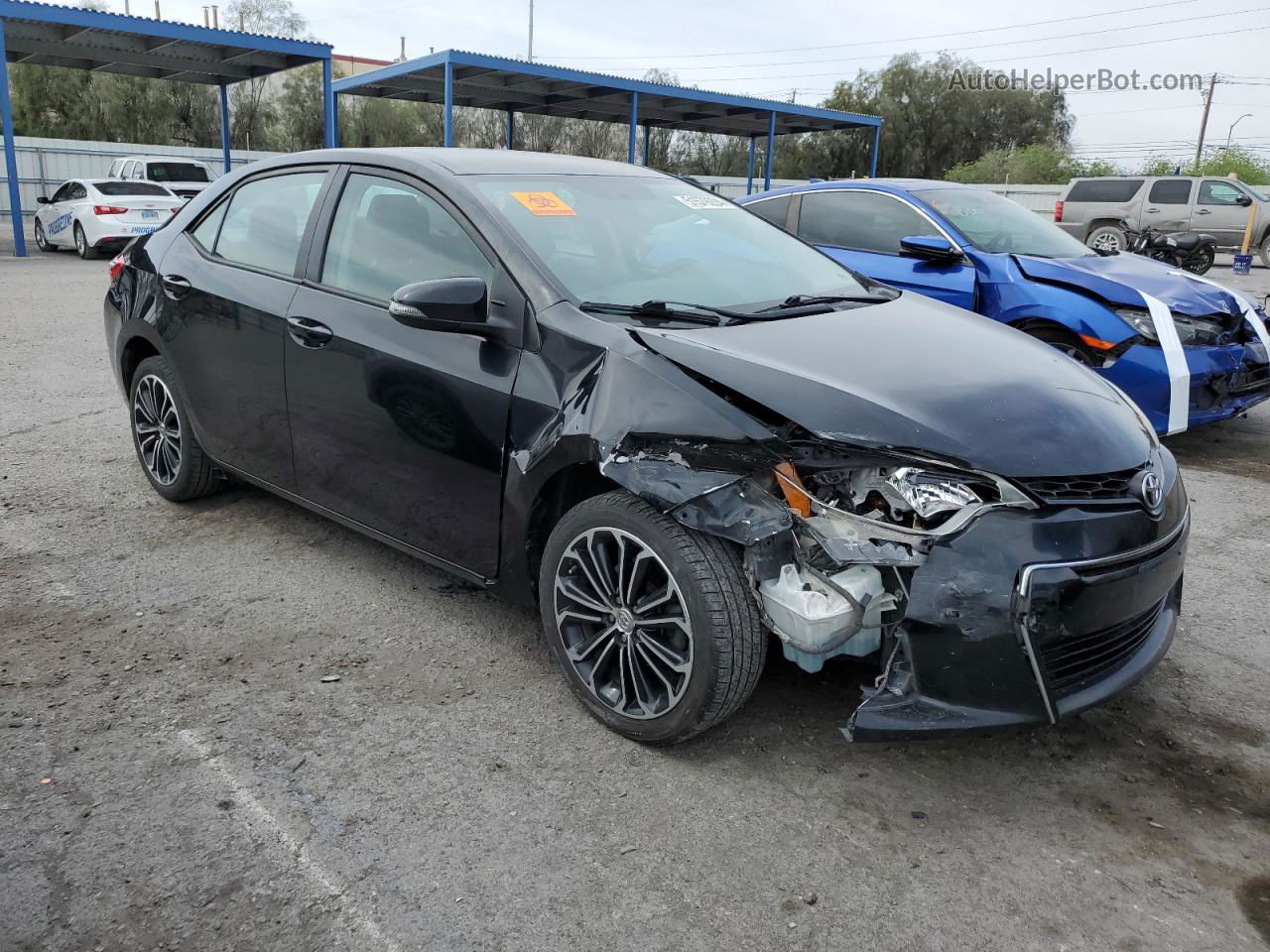 2014 Toyota Corolla L Black vin: 2T1BURHE4EC046123