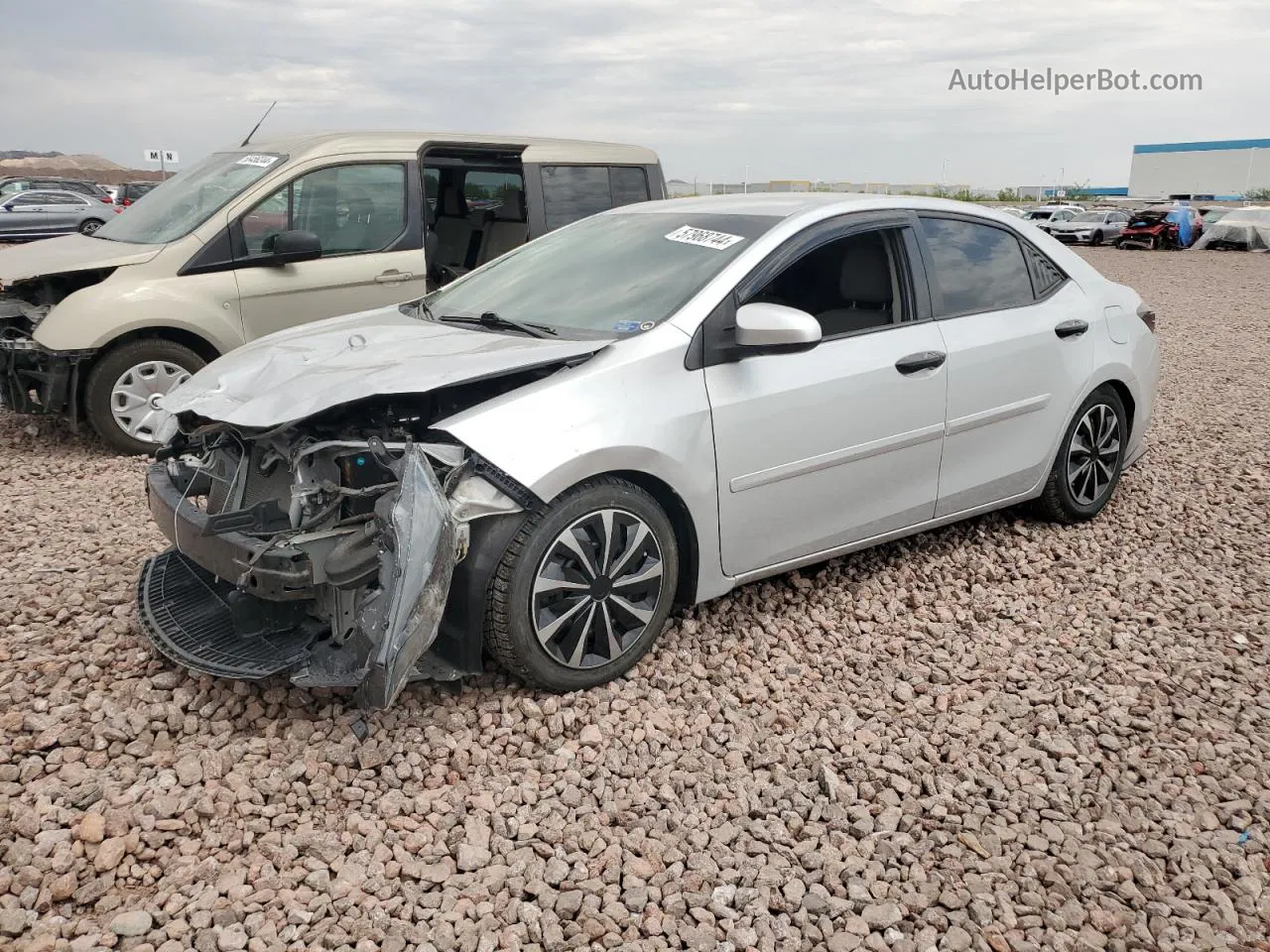 2014 Toyota Corolla L Silver vin: 2T1BURHE4EC060085