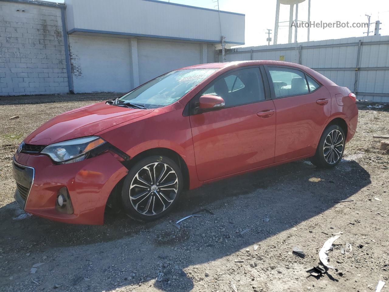 2014 Toyota Corolla L Красный vin: 2T1BURHE4EC095421