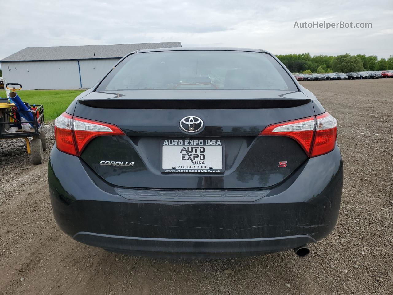 2014 Toyota Corolla L Black vin: 2T1BURHE4EC103727