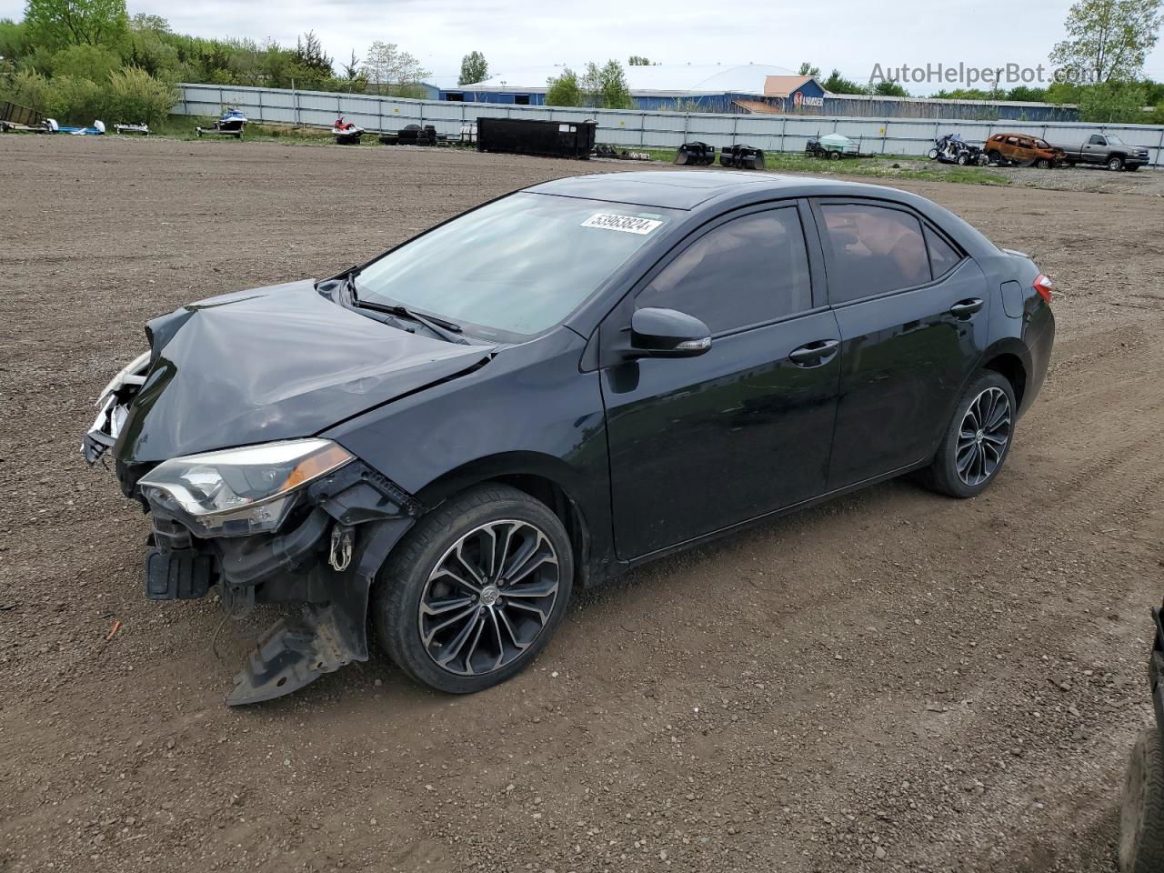 2014 Toyota Corolla L Black vin: 2T1BURHE4EC103727