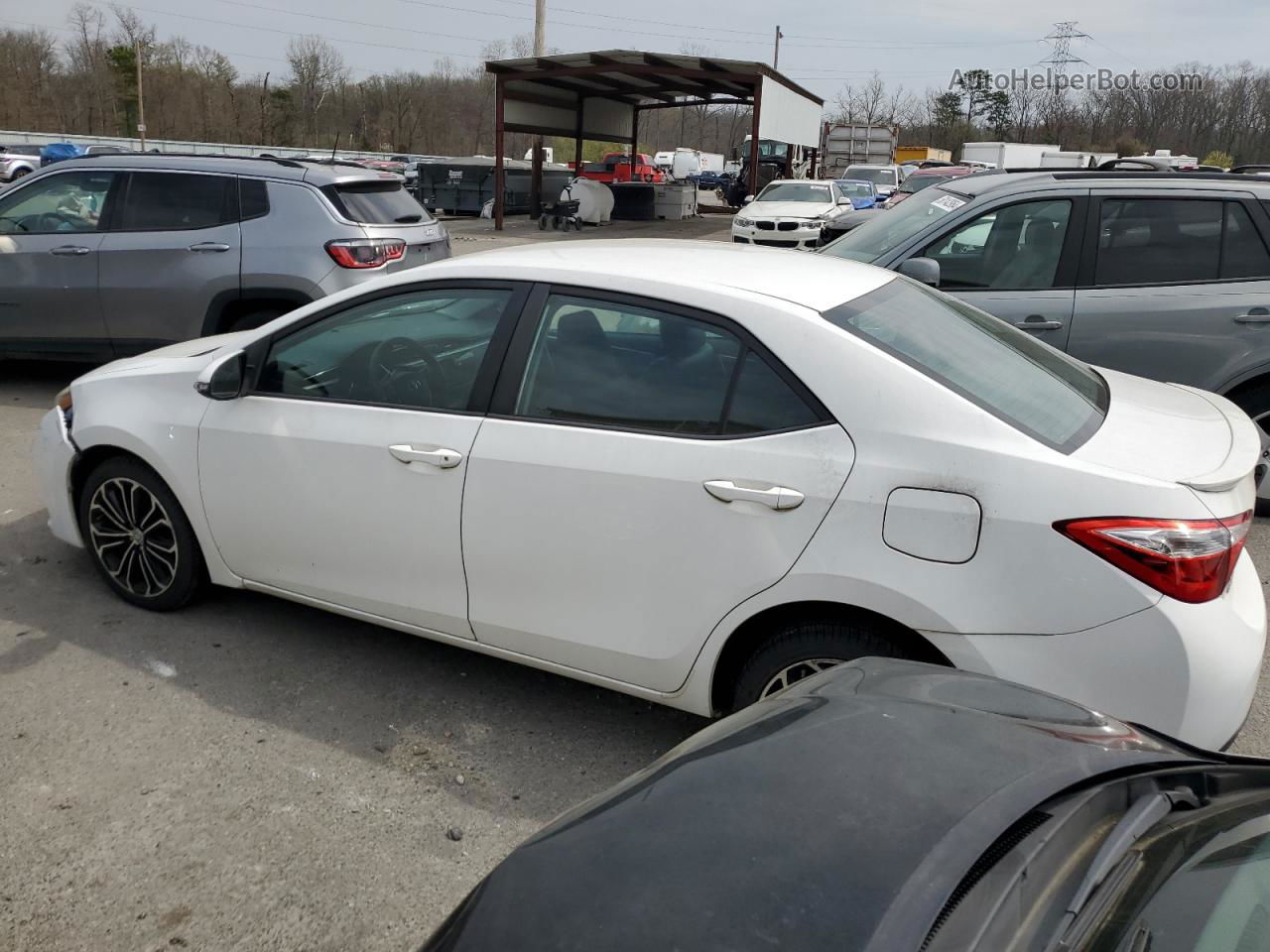 2014 Toyota Corolla L White vin: 2T1BURHE4EC116025