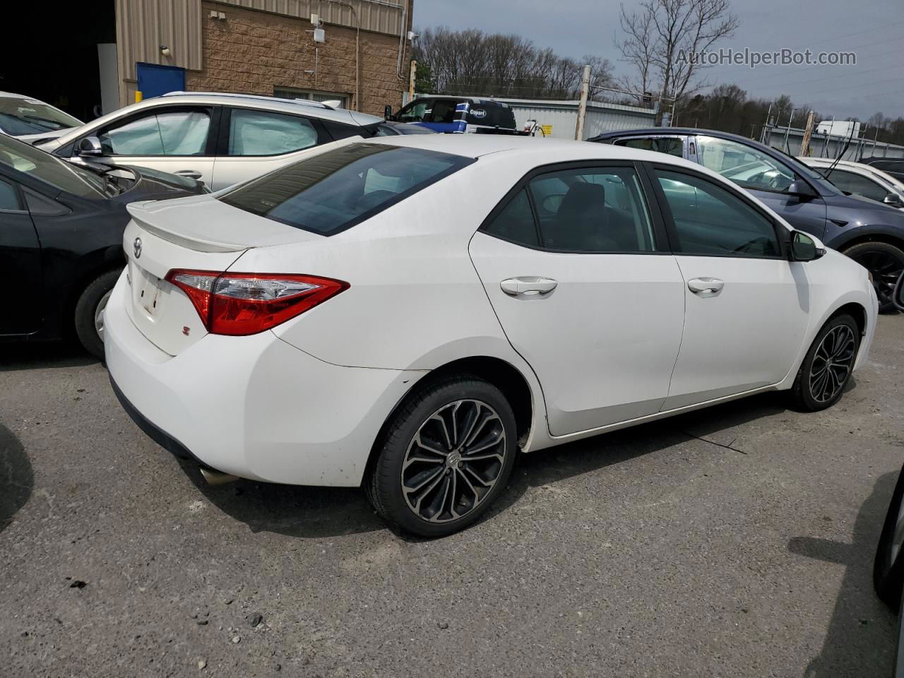 2014 Toyota Corolla L White vin: 2T1BURHE4EC116025