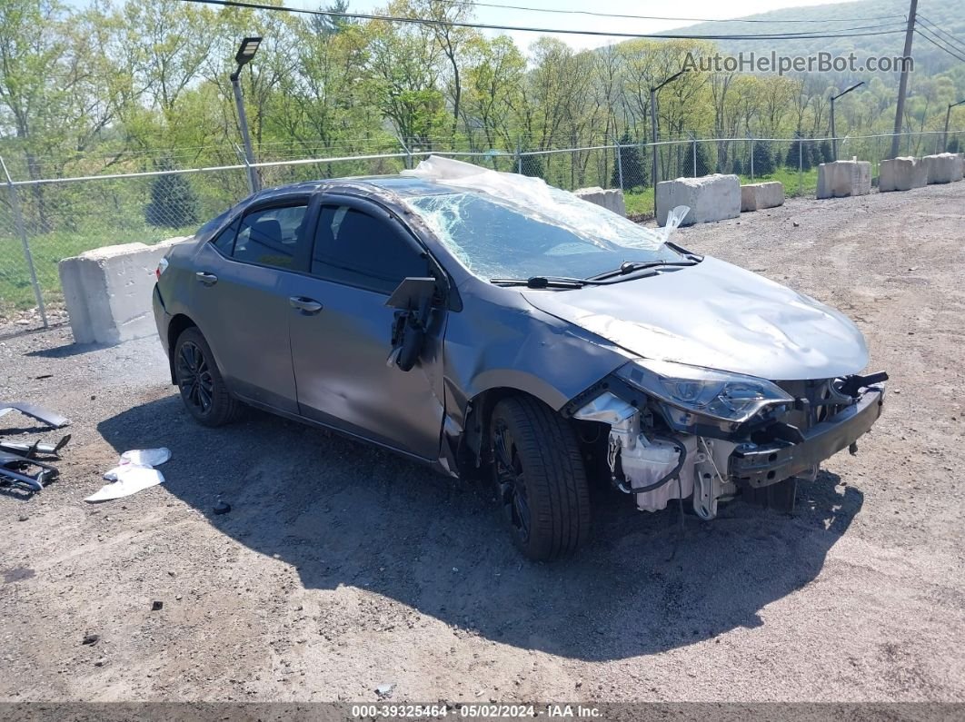 2014 Toyota Corolla S Plus Gray vin: 2T1BURHE4EC118096