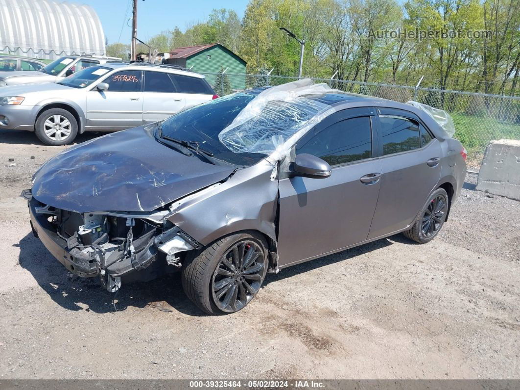 2014 Toyota Corolla S Plus Gray vin: 2T1BURHE4EC118096