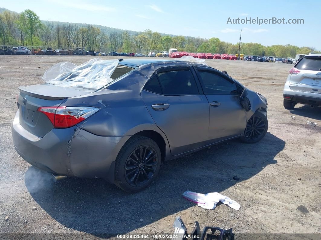 2014 Toyota Corolla S Plus Gray vin: 2T1BURHE4EC118096