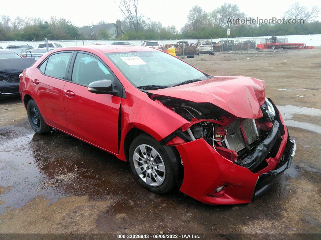 2014 Toyota Corolla L/le/s/s Plus/le Plus Red vin: 2T1BURHE4EC146027