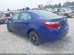 2014 Toyota Corolla S Plus Blue vin: 2T1BURHE4EC158999