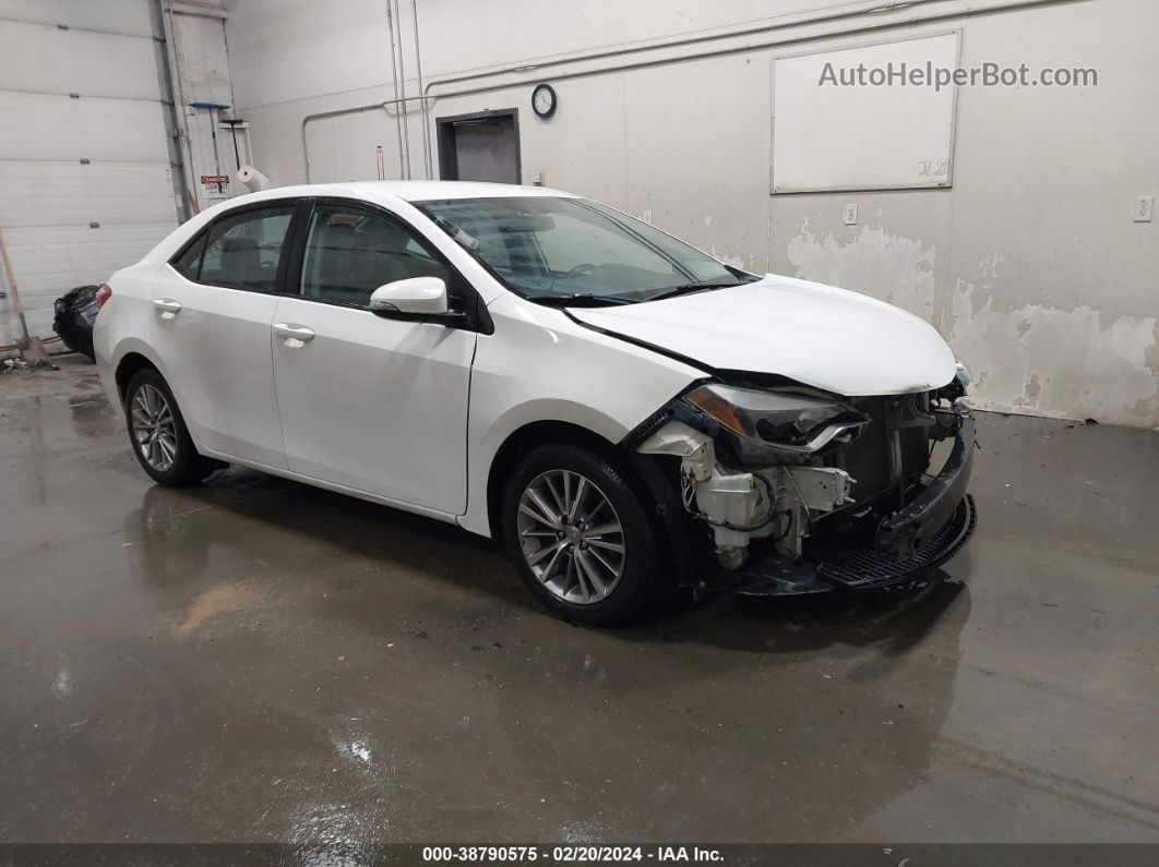 2014 Toyota Corolla Le Plus White vin: 2T1BURHE4EC159540