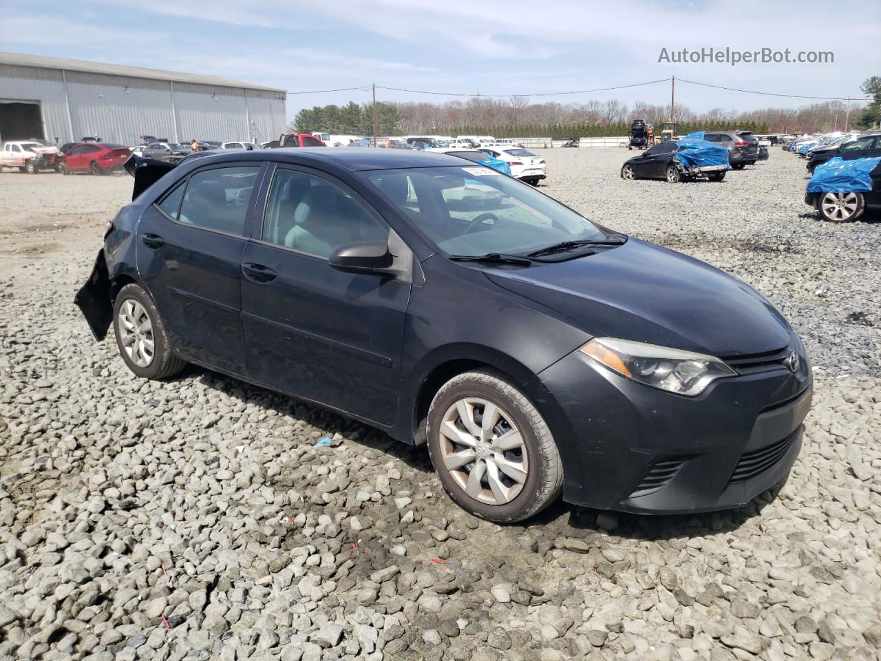 2014 Toyota Corolla L Черный vin: 2T1BURHE4EC202659