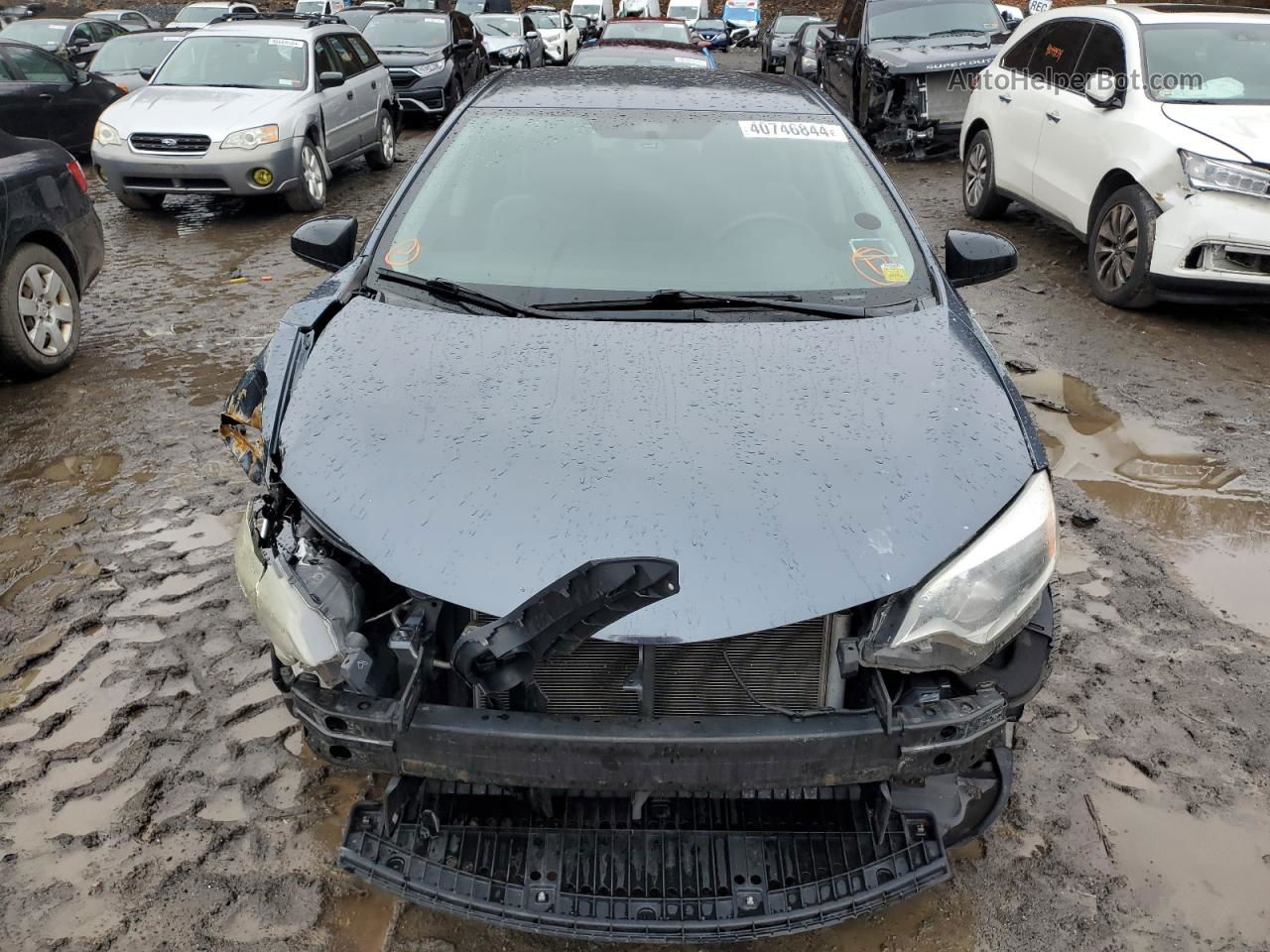 2015 Toyota Corolla L Gray vin: 2T1BURHE4FC232584