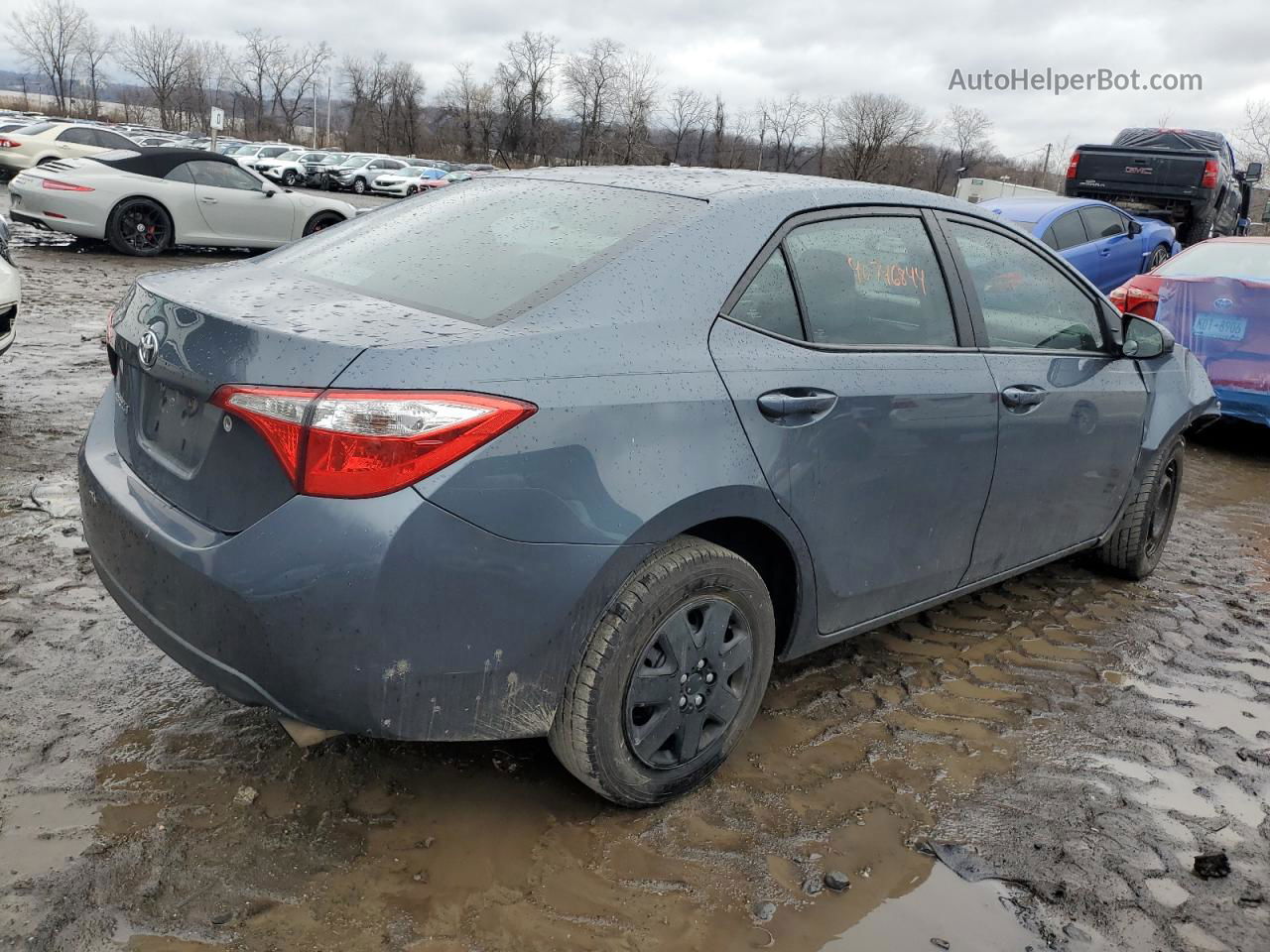 2015 Toyota Corolla L Серый vin: 2T1BURHE4FC232584