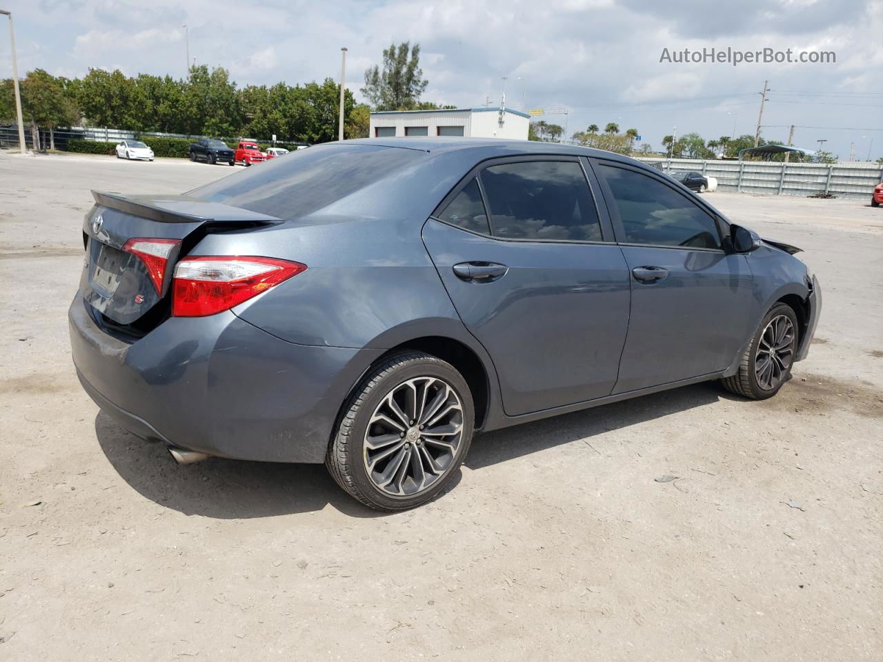 2015 Toyota Corolla L Gray vin: 2T1BURHE4FC267450