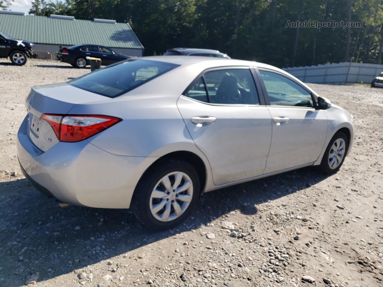 2015 Toyota Corolla L Silver vin: 2T1BURHE4FC280652