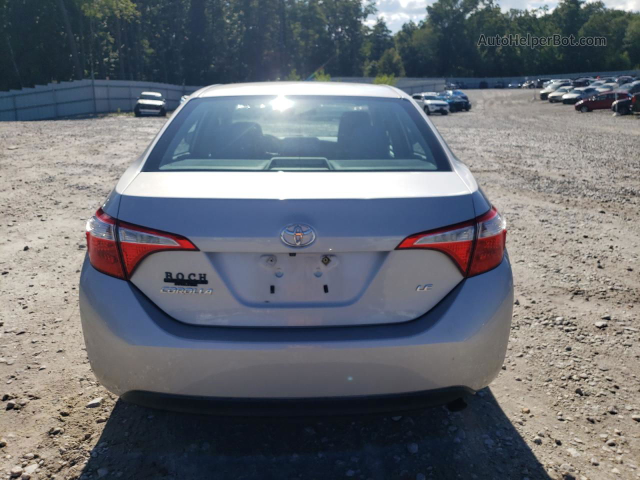 2015 Toyota Corolla L Silver vin: 2T1BURHE4FC280652