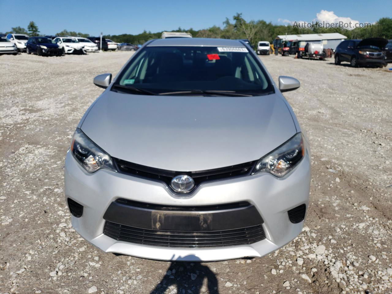 2015 Toyota Corolla L Silver vin: 2T1BURHE4FC280652