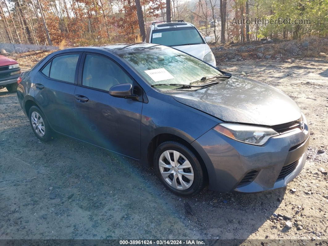 2015 Toyota Corolla L Gray vin: 2T1BURHE4FC287245