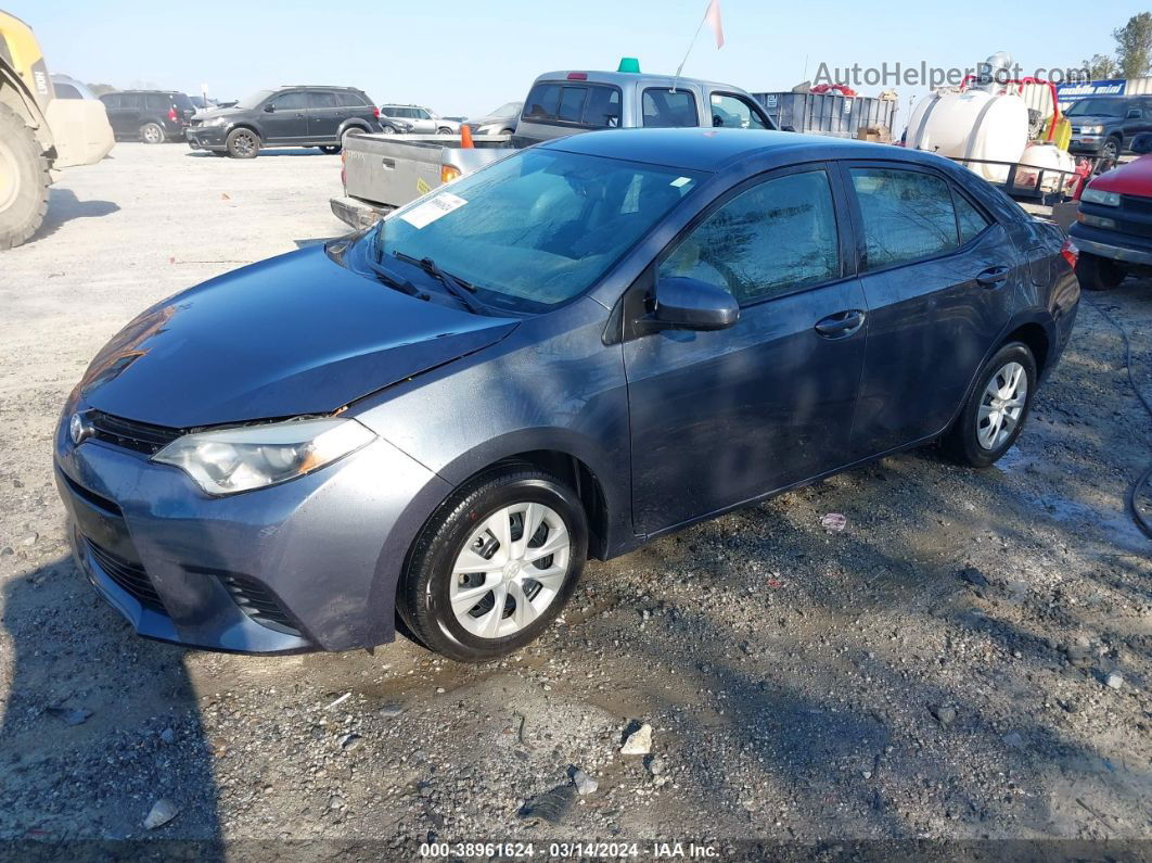 2015 Toyota Corolla L Gray vin: 2T1BURHE4FC287245