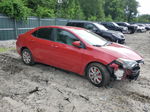 2015 Toyota Corolla L Red vin: 2T1BURHE4FC301533