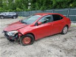 2015 Toyota Corolla L Red vin: 2T1BURHE4FC301533