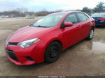 2015 Toyota Corolla Le Red vin: 2T1BURHE4FC309955