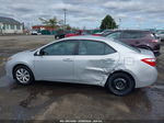 2015 Toyota Corolla Le Серебряный vin: 2T1BURHE4FC401504