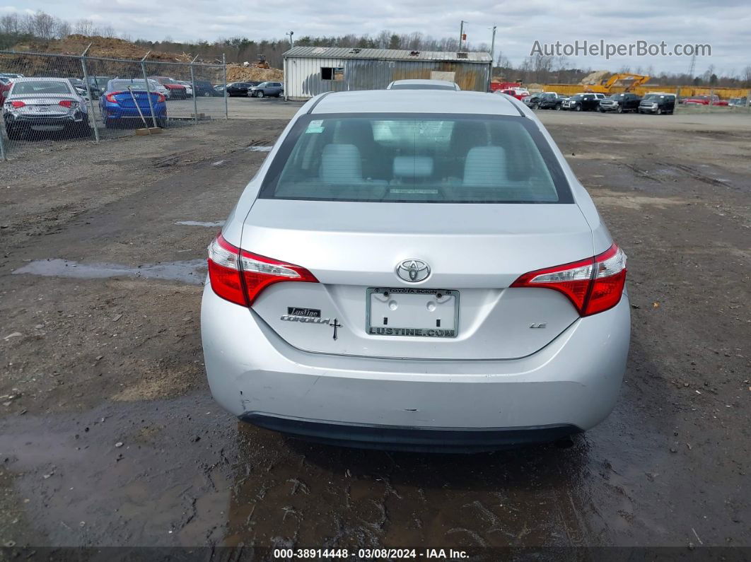 2015 Toyota Corolla Le Серебряный vin: 2T1BURHE4FC401504