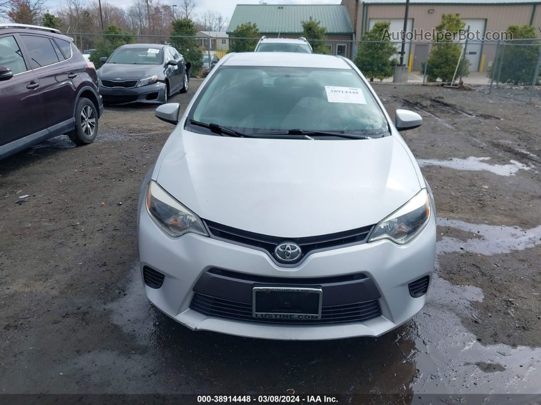 2015 Toyota Corolla Le Серебряный vin: 2T1BURHE4FC401504