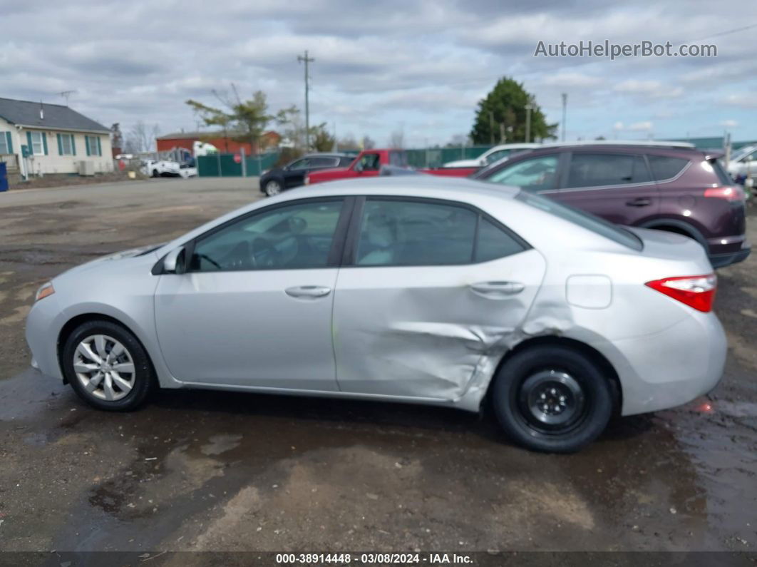 2015 Toyota Corolla Le Silver vin: 2T1BURHE4FC401504