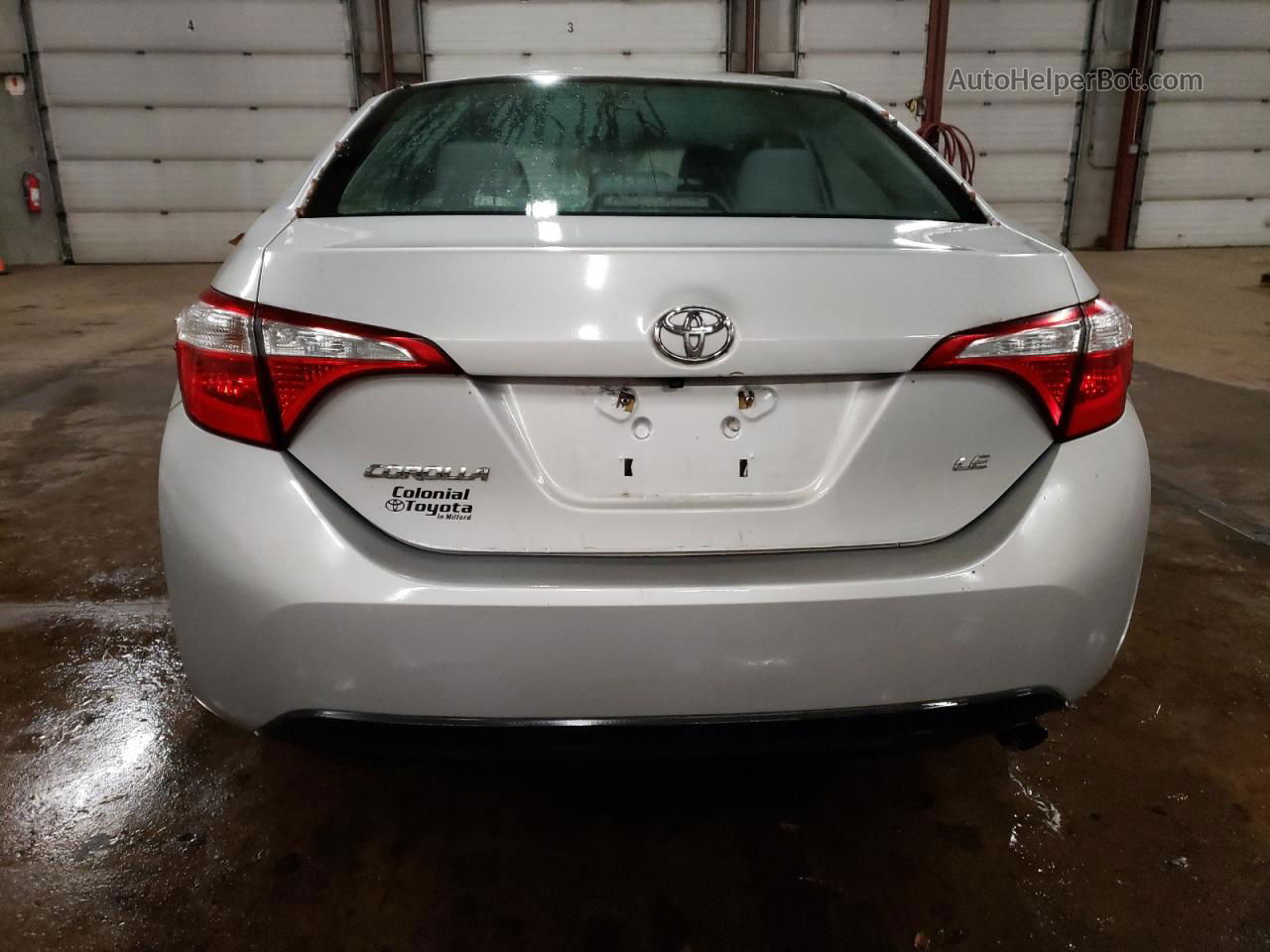 2015 Toyota Corolla L Silver vin: 2T1BURHE4FC404435